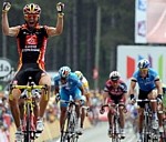 Kim Kirchen pendant la premi�re �tape du Tour de France 2008